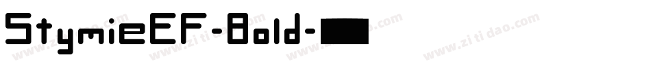 StymieEF-Bold字体转换