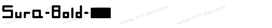 Sura-Bold字体转换