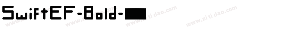 SwiftEF-Bold字体转换
