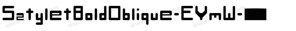 SztyletBoldOblique-EYmW字体转换