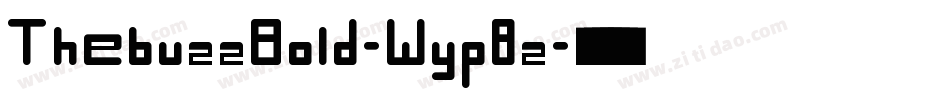 ThebuzzBold-Wyp8z字体转换