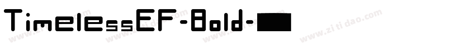 TimelessEF-Bold字体转换