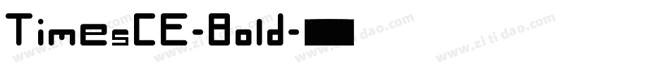 TimesCE-Bold字体转换