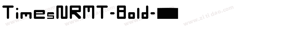 TimesNRMT-Bold字体转换
