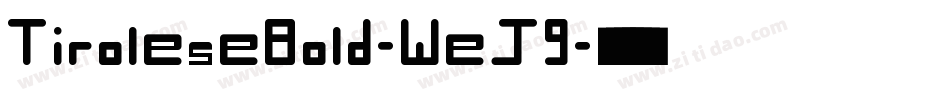TiroleseBold-WeJ9字体转换