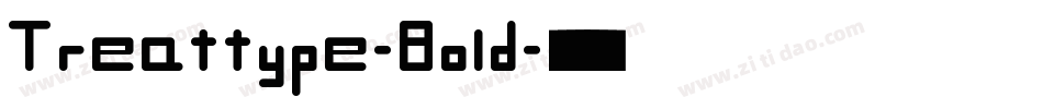 Treattype-Bold字体转换