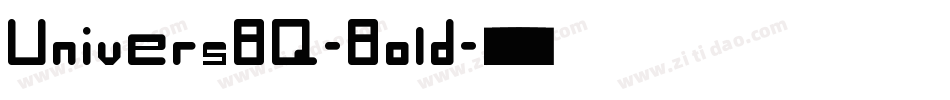 UniversBQ-Bold字体转换