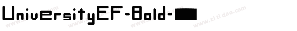 UniversityEF-Bold字体转换