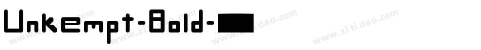 Unkempt-Bold字体转换