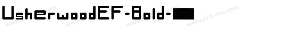 UsherwoodEF-Bold字体转换