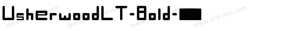 UsherwoodLT-Bold字体转换