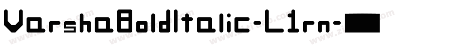VarshaBoldItalic-L1rn字体转换