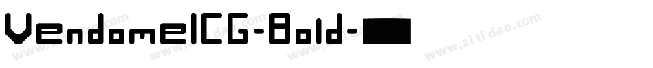 VendomeICG-Bold字体转换