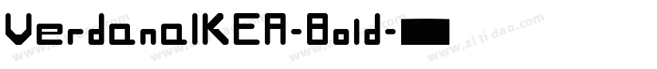 VerdanaIKEA-Bold字体转换