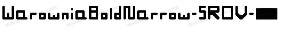 WarowniaBoldNarrow-5ROV字体转换