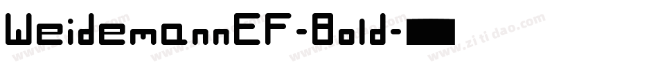WeidemannEF-Bold字体转换