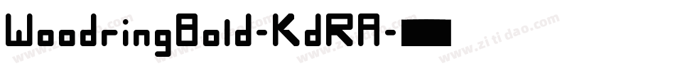 WoodringBold-KdRA字体转换