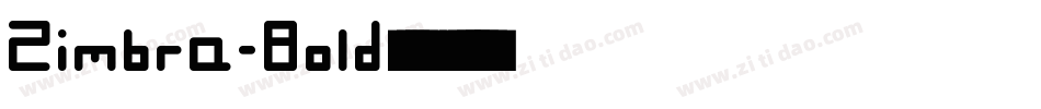 Zimbra-Bold转换器字体转换