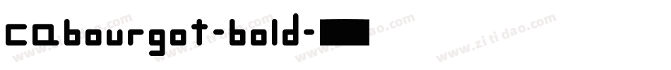 cabourgot-bold字体转换