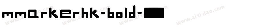 mmarkerhk-bold字体转换