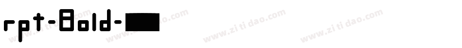 rpt-Bold字体转换