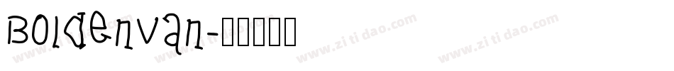 BoldenVan字体转换