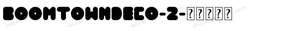 BoomtownDeco-2字体转换