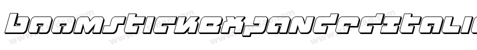 BoomstickExpandedItalic-LMP5字体转换