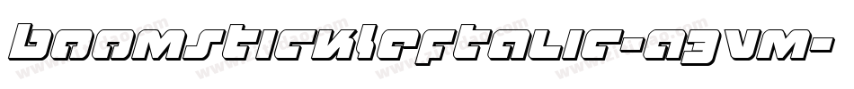 BoomstickLeftalic-a3Vm字体转换