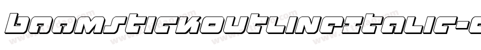 BoomstickOutlineItalic-OvLe字体转换