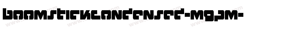BoomstickCondensed-m9pm字体转换