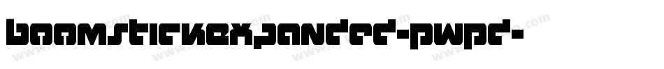 BoomstickExpanded-PwPd字体转换