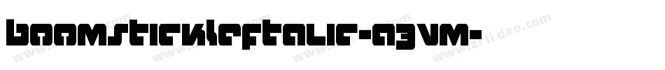 BoomstickLeftalic-a3Vm字体转换