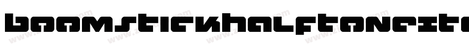 BoomstickHalftoneItalic-40Ll字体转换