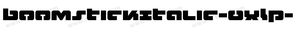BoomstickItalic-0XLP字体转换