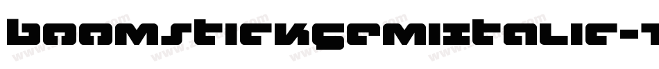 BoomstickSemiItalic-Z0ZB字体转换