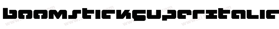 BoomstickSuperItalic-34j3字体转换