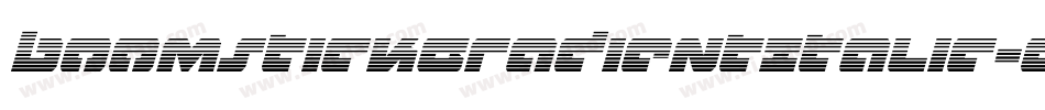 BoomstickGradientItalic-gV04字体转换