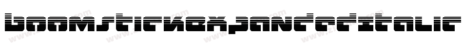 BoomstickExpandedItalic-LMP5字体转换