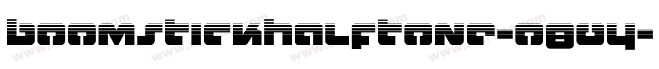 BoomstickHalftone-o804字体转换