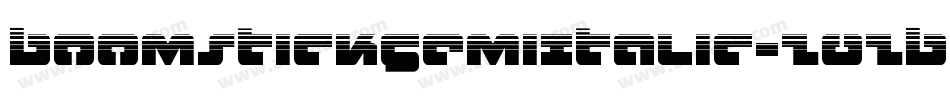 BoomstickSemiItalic-Z0ZB字体转换