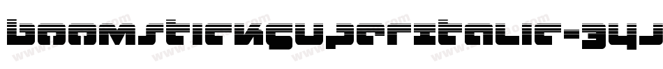 BoomstickSuperItalic-34j3字体转换