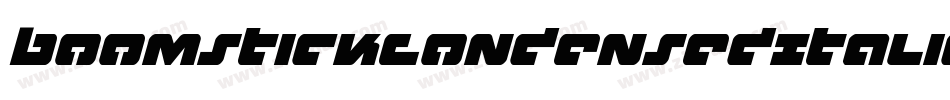BoomstickCondensedItalic-dD0V字体转换