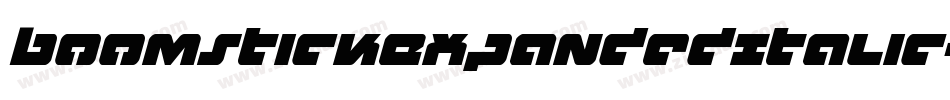 BoomstickExpandedItalic-LMP5字体转换