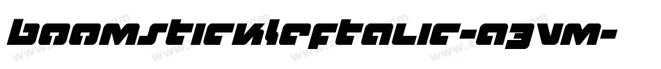 BoomstickLeftalic-a3Vm字体转换