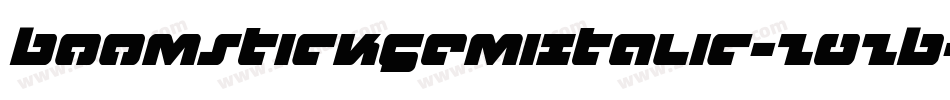 BoomstickSemiItalic-Z0ZB字体转换
