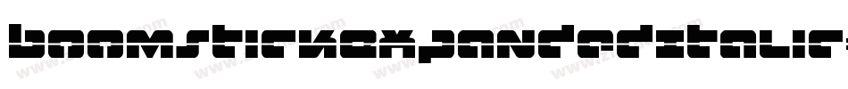 BoomstickExpandedItalic-LMP5字体转换
