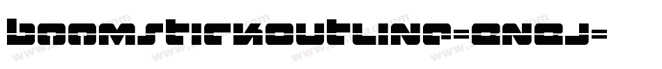 BoomstickOutline-EnEj字体转换