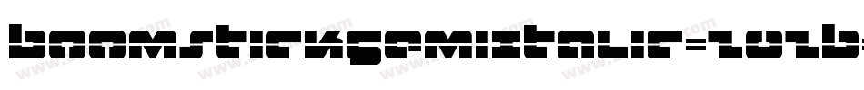 BoomstickSemiItalic-Z0ZB字体转换