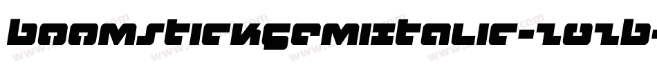 BoomstickSemiItalic-Z0ZB字体转换